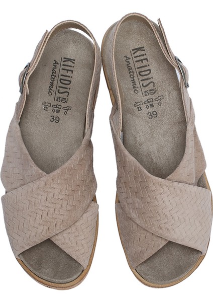 Kifidis Mia 35 Ac-Kifidis Kadın Anatomik Nubuk Sandalet 35-41