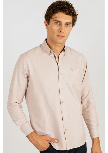 Klasik Fit Rahat Kesim Poplin Oxford Erkek Gömlek
