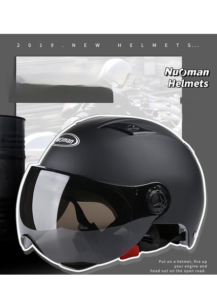 Battery Motorcycle Electric Vehicle Helmet Riding Half Helmet Unisex Safety Helmet(Yurt Dışından) fiyatları