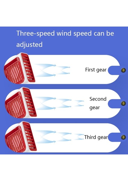 Taşınabilir USB Fan - Kırmızı (Yurt Dışından)