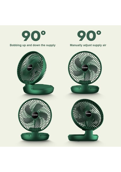 Taşınabilir Katlanır Masaüstü Küçük Fan - Yeşil (Yurt Dışından) modelleri