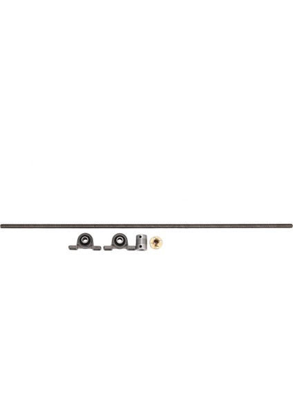 T8 8mm 500MM Kurşun Vidalı Çubuk, Somun Yastık Bloğuna Monte Cnc Seti 3D Yazıcı Için (Yurt Dışından)