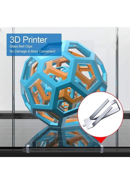 12 Adet Cam Yatak Yaylı Klipsler Creality Ender 3 Pro, Ender 3s, Ender 5 Pro, Cr-20 Pro, CR-10S Pro 3D Yazıcı (Yurt Dışından)
