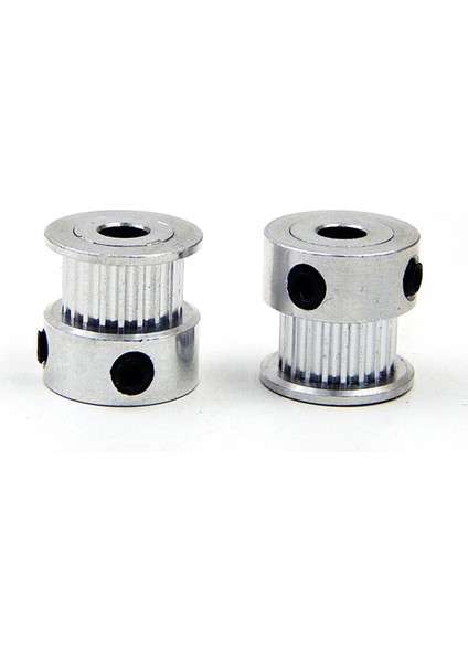 2x Gt2 Kasnak 20 Diş Çapı 5mm + Gt2 6mm Triger Kayışı ve 2x Avara 3D Yazıcı Için 4x Gergi Reprap (Yurt Dışından)