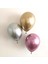 40 Adet Altın-Gümüş-Pempe Krom Balon (Aynalı Balon) 1