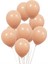 50 Adet Makaron Soft Somon Renk Balon-+ Balon Zinciri Balon Bandı Hediye 1