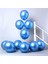 12 Adet Mavi Krom Balon (Aynalı Balon) 1 Kalite Krom Balon Aynalı Balon Helyum Uyumlu 1
