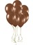 90 Adet Metalik Sedefli Kahverengi Balon, Helyumla Uçan-Dogum Günü-Parti-Kaliteli Balon 1