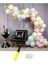 75 Adet Konfetili Makaron Balon Seti-5 Metre Zincir ve Balon Pompası-Güzel Balon 1