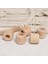 Crafts 5 Adet Ham Boru Ahşap Boncuk 20MM 2