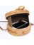 Yuvarlak Saman Torbaları Kadın Yaz Rattan Çantası El Yapımı Dokuma Plaj Çapraz Vücut Çantası Çember Bohemia Çanta Bali | Rattan Çanta | Saman Çanta Crossbody Çanta (Yurt Dışından) 4