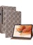Samsung Galaxy Tab S8 / Tab S7 Için Renk Dokuma Doku Tutacağı ile Çevirme Deri Tablet Kılıf (Yurt Dışından) 1