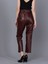 Basics & More Kadın Deri Pantolon 3