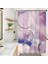180X180CM Desenli Su Geçirmez Banyo Perdesi - Çok Renkli (Yurt Dışından) 1
