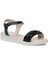 CS22060 2fx Siyah Kadın Düz Sandalet 1