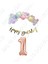 Happy Bırthday Gold Yazılı Kaligrafi Banner Makaron Balon Seti 1 Yaş Rose Gold Set Doğum Günü 1