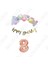 Happy Bırthday Gold Yazılı Kaligrafi Banner Makaron Balon Seti 8 Yaş Rose Gold Set Doğum Günü 1