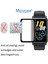 Huawei Watch Fit 2 1.74" Tam Kaplayan Kavisli Ekran Koruyucu 3D Pet Film - Siyah 2