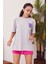 W Baskılı T-Shirt-Gri 1