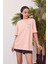 W Baskılı T-Shirt-Somon 1