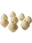 6 mm Delikli 20PCS Boyasız Doğal Geometrik Bitmemiş Ahşap Boncuklar Topu (Yurt Dışından) 2