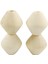 6 mm Delikli 20PCS Boyasız Doğal Geometrik Bitmemiş Ahşap Boncuklar Topu (Yurt Dışından) 3