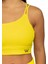 Kadın Ince Askılı Spor Sütyeni Atlet Esnek Crop Top - Sunlight Sarı 4