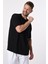 R-5632 Tek Cepli Garnili Bisiklet Yaka Yanı Yırtmaçlı Kısa Kol T-Shirt 3