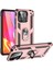 Xiaomi Redmi 10C Kapak Military Yüzüklü Stantlı Panzer Tank Kılıf - Rose Gold 1