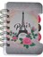 Desenli Ayraçli Not Defteri Telli Çizgili - Nt-03 -Paris Notes Eiffel Gri- A7 - 60 Yaprak 1