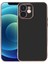 Apple iPhone 12 Kılıf Viyana Kenarları Renkli Kamera Korumalı Silikon Siyah 1