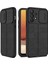 Casestreet Samsung Galaxy A33 5g Kılıf Kamera Sürgülü Deri Dokulu Mat Silikon+Nano Glass Koruyucu Siyah 1