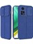 Xiaomi Redmi Note 11S Global Kılıf Kamera Sürgülü Deri Dokulu Mat Silikon+Nano Glass Koruyucu Lacivert 1