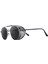 Yuvarlak Steampunk Güneş Gözlüğü UV400 Koruma Yan Kalkan Gözlükleri Unisex Gri Lens Gri Çerçeve (Yurt Dışından) 2