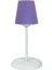 Modern Metal Ayak Konik Kumaş Küçük Abajur-Violet 1
