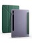 - Samsung Galaxy Tab S7 T870 - Tablet Kılıfı Kalem Bölmeli Korumalı Standlı Tri Folding Kılıf - Koyu Yeşil 1