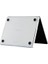 Macbook Pro 13 İNÇ 2020 / 2022 A2338 M1 A2686 M2 İşlemcili Koruma Karbon Kılıfı Hardcase Kapak BEYAZ KARBON 3
