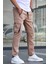 Bej Kargo Cep Jogger Pantolon 5791 2
