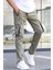 Açık Yeşil Kargo Cep Jogger Pantolon 5791 1
