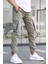 Açık Yeşil Kargo Cep Jogger Pantolon 5791 3
