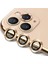 Apple iPhone 13 Pro Max Mercek Lens Kamera Koruyucu Gold 1