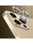 Apple iPhone 13 Pro Mercek Lens Kamera Koruyucu Gold 4