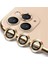Apple iPhone 12 Pro Max Mercek Lens Kamera Koruyucu Gold 1