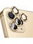 Apple iPhone 12 Pro Max Mercek Lens Kamera Koruyucu Gold 2