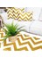 Zigzag Desen Hardal Beyaz 4 Lü Kombin Set 1