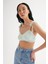 Omuzu Bağlamalı Crop Triko Bluz 2