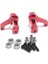 2pcs Metal Direksiyon Kupası Ön Tekerlek Koltuğu Rulmanlı Yükseltme Parçaları Wltoys 144001 1/14 Rc Araba, Kırmızı (Yurt Dışından) 6