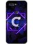 General Mobile Gm 9 Pro Kılıf Hd Desen Baskılı Arka Kapak - Dark Neon Yaprak C Harfi 1