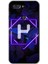 General Mobile Gm 9 Pro Kılıf Hd Desen Baskılı Arka Kapak - Dark Neon Yaprak H Harfi 1