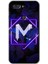 General Mobile Gm 9 Pro Kılıf Hd Desen Baskılı Arka Kapak - Dark Neon Yaprak M Harfi 1
